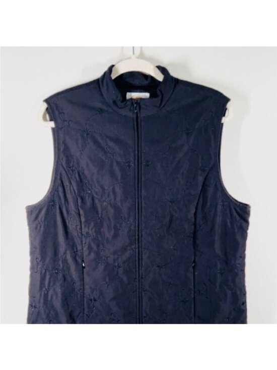 Talbots Jackets & Blazers - Vintage Talbots Black Embroidered Vest - large